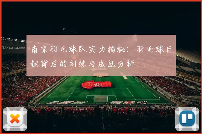 南京羽毛球队实力揭秘：羽毛球巨献背后的训练与成就分析