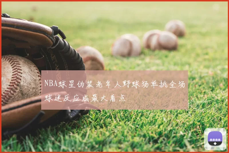 NBA球星伪装老年人野球场单挑全场球迷反应成最大看点